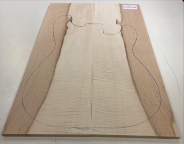 Preview: Top Ahorn, europ. leicht geriegelt, 2-tlg. Einzelstück #068